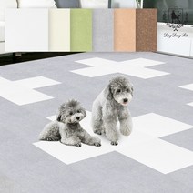 애견 강아지미끄럼방지매트 100p 구성, 선택사항:브라운50p+베이지50p