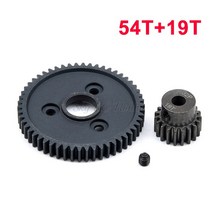 TRX 슬래시 4x4 스탬피드용 모터 피니언 기어 32P 스틸 메탈 54T VXL 러슬러 E-Revo T-Maxx, 07 54T and 19T