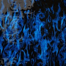 수전사 필름 블루 파이어 블루 불꽃 수전사 50X100cm Water Transfer Printing