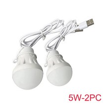 스티로폼아이스박스 스치로폼 상자 미니 냉장고 휴대용 USB LED 램프 전구 캠핑 랜턴 5V 천막 낚시 밤 빛 독서 보조베터리 Birght 테이블 50, [02] 5W-2PC, 02 5W-2PC