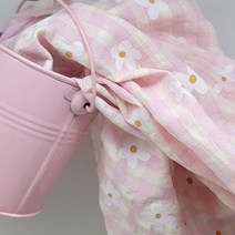 원단style 대폭 면혼방60수 리플 지지미 프리티플라워 3컬러 [A45-3], 핑크