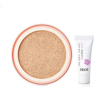 아이소이 스킨케어 쿠션 파운데이션 SPF38 PA++ 리필 + 수분폼 7ml 세트, 3세트, 21호(쿠션)