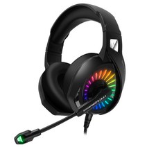 XCELATOR 게이밍 헤드셋 노이즈캔슬링 마이크 LED 헤드셋