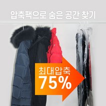 비타그램 옷걸이 압축팩커버 이불 의류 대형 롱패딩 압축, 1개