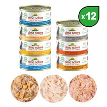 알모네이쳐 HFC 내츄럴 캣(7종) 70g x 12개/고양이습식사료, 12캔, 원료혼합