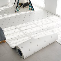제로벨 1+1 15T PVC 층간소음 롤매트 폭140cm x 1m 거실 아이방 유아 어린이 놀이방 매트, 크로스