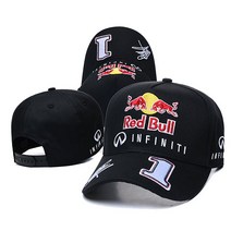 F1 월드챔피언십 스폰서드 빅로고 자수패치 레이싱 볼캡, 조절가능, I타입