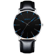 커플아이템 패션 나무 사각시계 40대 30대 남자시계 제네바 미니멀리스트 시계 남자 울트라 얇은 블루 스테인레스 스틸 메쉬 벨트 비즈니스 캐주얼 석영 손목