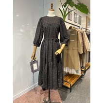 [국내정식매장] 써스데이아일랜드 원피스 플라워패턴 셔링 원피스(T216AOP160W)