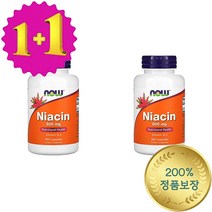 1+1나우푸드 나이아신 니아신 500 mg 100 캡슐 비타민 B군 비군 B3, 1개, 기본