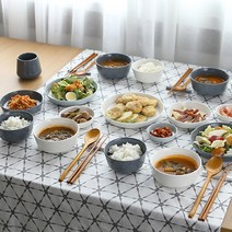 에라토 심플 모노 도자기 그릇, 그레이, 10)수저받침