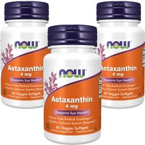 나우푸드 아스타크산틴 4mg 베지 소프트젤, 60개입, 3개