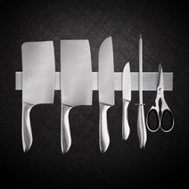 GAMJA 접착식 스테인레스 주방 조리도구 칼블럭 걸이 꽂이 자석거치대, 40(CM)