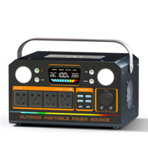 SUOSER 캠핑용 220V 대용량 보조배터리 차박 낚시 전자기기 외부 작업용 파워뱅크, 1800W+6가지 출력+무선 충전, 1800000mAh