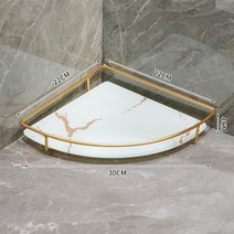 고급 화장실 코너 선반 욕실 코너형 세면대 화장품 골드 금색 수납 테이블 코너 화장대 선반 거치대 보관함 수납장, C