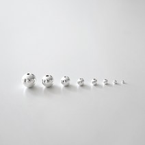 실버925 은볼 6-8mm 구슬 비즈공예 팔찌만들기 낱개 DIY 재료 악세사리 부자재, 6mm