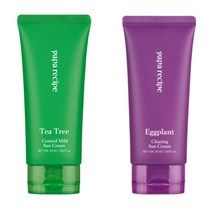 파파레서피 선크림 2종 무기자차 유기자차 (가지 선크림 50ml+티트리 선크림 50ml), 단품