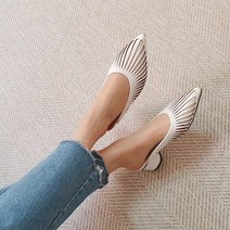 제이슈즈 벨르 가죽 통굽 뮬슬리퍼 3color 굽5cm