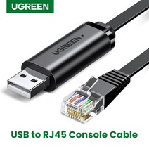 ugreen usb to rj45 콘솔 케이블 rs232 직렬 어댑터 시스코 라우터 1.5m usb rj 45 8p8c 변환기 usb 콘솔 케이블