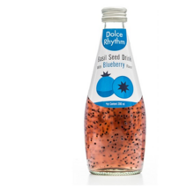 돌체리듬 바질씨드 드링크 블루베리맛, 290ml, 24개