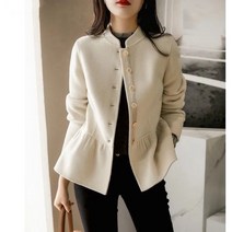 빌리즈빈 로마드자켓 봄 카라넥 단추 주름 자켓 T1488
