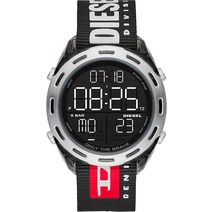 [디젤 남성시계 - DIESEL] 남성 크루셔 경량 나일론 디지털 스포츠 워치 블랙 나일론 One Size 크루셔 디지털 손목시계