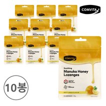 [정품]콤비타 UMF10+ 마누카허니 로젠지 프로폴리스&레몬, 54g(12개입), 10개