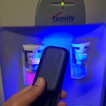 4색 1개 스마트폰살균 UVC살균기 휴대용 LED13개 볼펜소독기 미용가위소독기 살균소독, 스카이블루