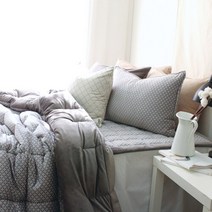 정전기가 적은 노스파 크로스 극세사 차렵이불 풀세트 SS 그레이