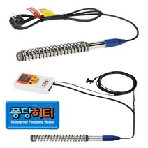 케이디 수중퐁당 전기히터 일반형 조절기형 물 침수히터, 케이디/JS1.3K(1.3kw/스텐+조절기형)