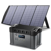 ALLPOWERS S2000 2000W Powerstation 1500Wh 태양 전지 충전기 비상 백업 전원 18V 100/120/200W 태양 전지 패널, 중국, 위의 100000m아., 1500Wh 200W