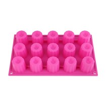 ◀주식회사지오▶디저트만들기 까눌레틀 까눌레 실리콘몰드 15구 베이킹팬 제빵 초콜렛만들기 까눌레만들기 만들기 초콜릿만들기 ◀주식회사지오▶