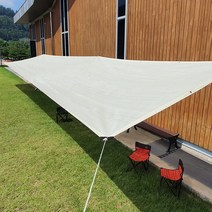 크림 그늘막 쉐이드 썬쉐이드 옥상 천막 차광막 테라스 카페 선쉐이드, 1번: 2 x 2