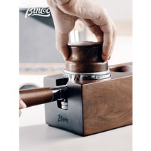 탬핑매트 커피탬퍼 탬핑기 Bincoo 커피 파우더 프레스 호두 핸들 기본 천 장치 이탈리아 시트 해머, [28] 58mm 월넛 세트 디럭스 세트