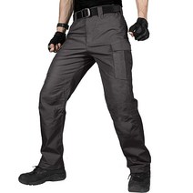 FREE SOLDIER 남성용 카고 팬츠 경량 작업 방수 전술 하이킹 아웃도어용 포켓 포함(카키 너비 71.1cm x 길이 76.2cm(28x30인치))
