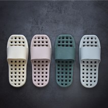 양발형 낮은 욕실화 국산 화장실 슬리퍼, 그린, 1개