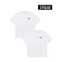 OIOI 오아이오아이 ORIGINAL LOGO 2 PACK 티셔츠_white