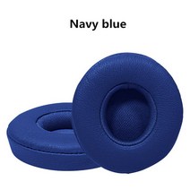 비츠 솔로 2 3 무선 온 이어 헤드폰 용 프리미엄 패드 교체 쿠션 간편한 설치, [10] Navy blue