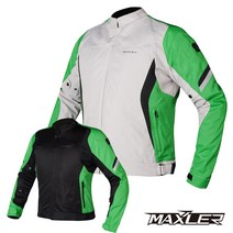 맥슬러 에어쿠페 자켓 / 2레이어 풀메쉬 풀보호대 / Maxler 바이크 이중 더블 자켓, 그린