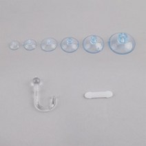 흡착판 큐방세트 26파이 압착고무 후크고리 유리흡착, 단품, 색상:기본