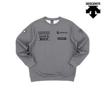 데상트 남성 시그니쳐 스위스 스키팀 디자인 그래픽 맨투맨(기모) SM321SHT91_MGR