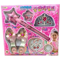 3살여아 왕관 공주구두 보석세트 장난감 블링블링 메이크업 아이들 놀잇감 3세 딸아기 초딩 성탄절 유치원