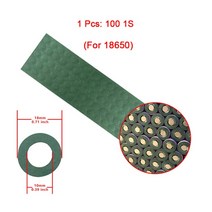 자동차 가스켓 너비 1m 50mm 180mm 18650 배터리 절연 개스킷 보리 종이 셀 접착제 패치 전극 패드, [09] 1pcs 18650 1S-100