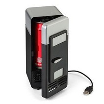 캠핑카 이동식 차량용 냉장고 usb 미니 콜드 드롭 shpping 냉동고 usb 미니, 검은색