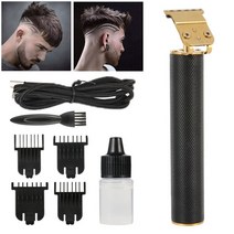 바리깡 클리퍼 이발기 바버샵 이발소 리젠트컷 투블럭 헤어컷 숏컷 USB 충전식 대머리 헤어 클리퍼 트리머 T 아웃 라이너 스켈레톤 헤비 히터 면도 무선 헤어 커터 1mm T, 중국, BOX 포함 Type1