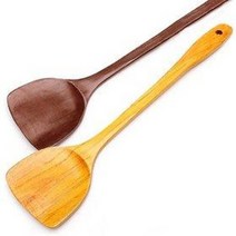 옻칠 반달 뒤집개 39cm (넓은 뒤집게 뒤지개 나무주걱, 진갈색