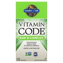 가든오브라이프 (가든 오브 라이프) Vitamin Code Raw B Complex 베지 캡슐 옵션확인필수, 60 개
