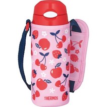 써모스 물통 진공 단열 빨대 보틀 400ml 핑크 레드 보냉 전용 FHL-402F PK-R, 01.핑크 레드