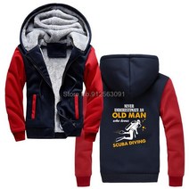 스쿠버다이빙후드 캐릭터 다이빙모자 스쿠버 다이빙 후드티 스포츠웨어 두꺼운 플리스 자켓 스웨트 셔츠, 04 red_05 XXL