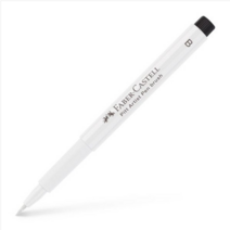 동아측기 파버카스텔 PITT 아티스트펜 블랙, Big brush 2.5 화이트